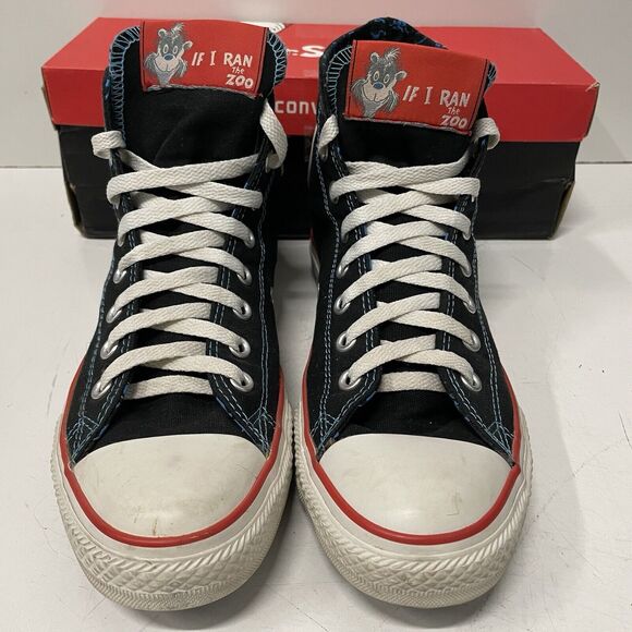 Converse Chuck Taylor Dr. Suess RARE Shoes If I Ran The Zoo - Mens Sz 9 Wmns 11 - Picture 4 of 11